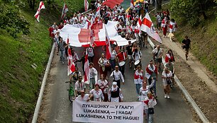 Laisvųjų baltarusių akcijos mitingas / BNS nuotr.