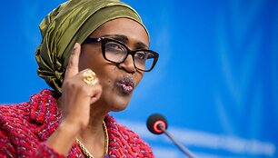 UNAIDS vykdomoji direktorė Winnie Byanyima / FABRICE COFFRINI / AFP