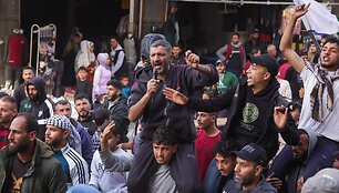 Palestiniečiai protestuoja / - / AFP
