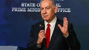 Benjaminas Netanyahu / Ronen Zvulun / AP
