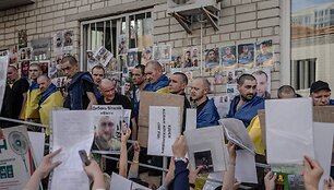Ukrainos karo belaisviai / ANDREW KRAVCHENKO / AFP