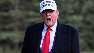 Irano ir Izraelio konflikto fone Donaldas Trumpas atvyko į G-7 susitikimą Kanadoje / Adrian Wyld / AP