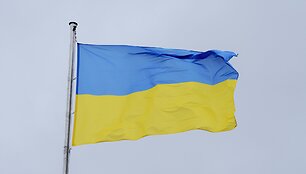 Ukrainos vėliava / Andreas Stroh / ZUMAPRESS.com