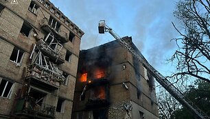 Rusijos atakos padariniai. /  / State Emergency Service of Ukrai