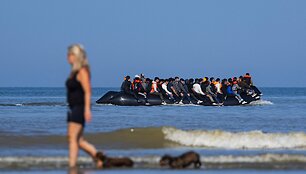 Migrantų valtelė  / SAMEER AL-DOUMY / AFP