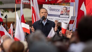 Lenkijos rinkimų kandidatas Karolis Nawrockis / Piotr Jagielowicz / ZUMAPRESS.com