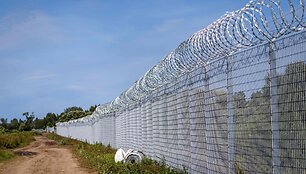 Latvijos ir Baltarusijos pasienis / GINTS IVUSKANS / AFP