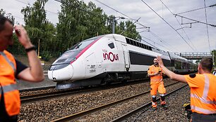 &bdquo;Eurostar&ldquo; traukinys / SAMEER AL-DOUMY / AFP