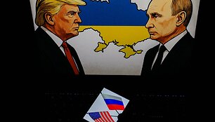 Donaldas Trumpas ir Vladimiras Putinas / Yassine Mahjoub/SIPA / Yassine Mahjoub/SIPA