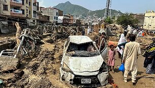 Potvynio padariniai / MEHBOOB UL HAQ / AFP