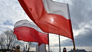 Lenkijos vėliavos / Anastasiia Smolienko / ZUMAPRESS.com