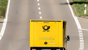 &bdquo;Deutsche Post&ldquo; siuntų i&scaron;vežiojimas / Silas Stein / dpa/picture-alliance