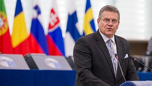 Maro&scaron;as &Scaron;efčovičius / JEAN-CHRISTOPHE VERHAEGEN / AFP