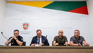Į Lietuvą i&scaron; Baltarusijos pirmadienį įskrido dar vienas bepilotis orlaivis﻿ / Paulius Peleckis nuotr.