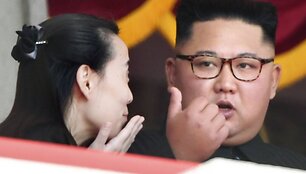 Kim Yo Jong ir Kim Jong Unas / Minoru Iwasaki / AP