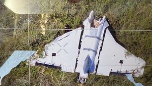 Gaižiūnų poligone rastas savaitės pradžioje galimai i&scaron; Baltarusijos įskridęs dronas &ndash; pirminiais duomenimis / Lietuvos kariuomenės nuotr.