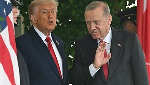 D. Trumpas ir R. T. Erdoganas / SAUL LOEB / AFP
