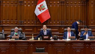 Peru įstatymų leidėjai / JAIRO DIAZ / AFP