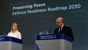 K. Kallas ir A. Kubilius / NICOLAS TUCAT / AFP