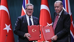 Keiro Starmerio vizitas Turkijoje pirmadienį / ADEM ALTAN / AFP