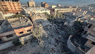 Griuvėsiai Gazos Ruože / Belal Abu Amer / ZUMAPRESS.com