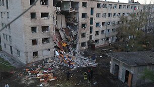 Po smūgio Zaporižios srityje / MARINA MOISEIENKO / AFP