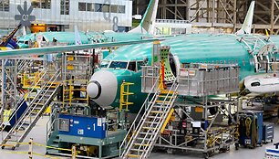 &bdquo;Boeing&ldquo; orlaivių gamykla / JENNIFER BUCHANAN / AFP