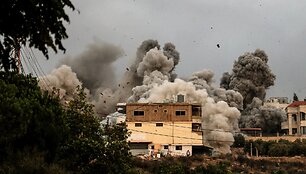 Smūgiai Libane / Marwan Naamani / dpa/picture-alliance