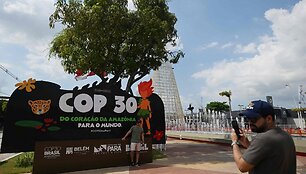 COP30 ženklas Belene / MAURO PIMENTEL / AFP