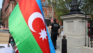 Azerbaidžano vėliava / Turkhan Karimov / ZUMAPRESS.com