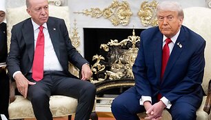Recepas Tayyipas Erdoganas ir Donaldas Trumpas / SAUL LOEB / AFP