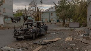 Karas Ukrainoje / ROMAN PILIPEY / AFP