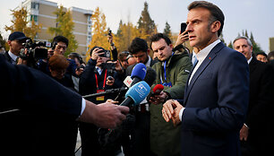 Emmanuelis Macronas / SARAH MEYSSONNIER / AFP