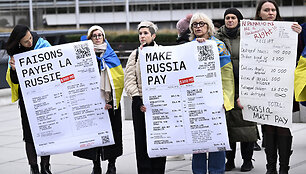 Demonstrantai Briuselyje / IMAGO/Didier Lebrun / IMAGO/Photo News