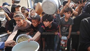 Badas Palestiniečių teritorijoje / EYAD BABA / AFP