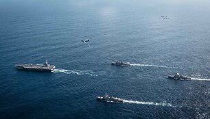 JAV lėktuvne&scaron;io grupuotė / Mc2 Tajh Payne/U.S. Navy / ZUMAPRESS.com