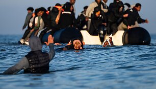 Migrantų valtis  / SAMEER AL-DOUMY / AFP