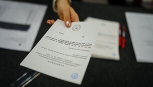 Referendumas Slovėnijoje / JURE MAKOVEC / AFP