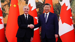 Markas Carney ir Xi Jinpingas / Sean Kilpatrick / ZUMAPRESS.com