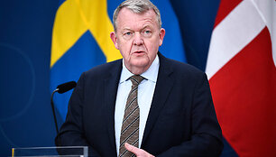  Larsas Lokke Rasmussenas / LARS SCHRODER / AFP
