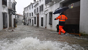 Potvynis Portugalijoje / JORGE GUERRERO / AFP