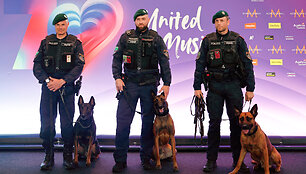 Policijos saugumo priemonių &bdquo;Eurovizijai&ldquo; pristatymas Vienoje / Lisa Leutner / REUTERS