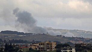 Izraelio smūgio Libane padariniai / ABBAS FAKIH / AFP