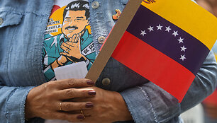 Mar&scaron;kinėliai su Nicolas Maduro atvaizdu / Marcos Salgado / ZUMAPRESS.com