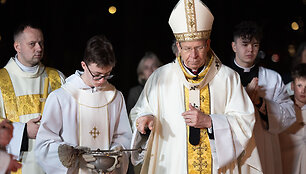 Velyknakčio liturgija Vilniaus &scaron;v. Stanislovo ir &scaron;v. Vladislovo arkikatedroje bazilikoje / Martynas Čirba nuotr.