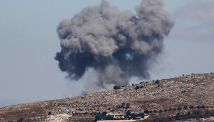 Izraelio smūgių Libane padariniai / - / AFP
