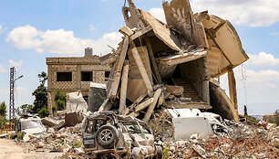 Izraelio smūgių Libane padariniai / MAHMOUD ZAYYAT / AFP