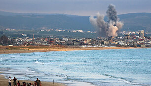 Izraelio smūgis Libane / KAWANT HAJU / AFP