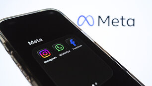 &bdquo;Meta&ldquo; ir jos valdomų programėlių logotipai / Andre M. Chang / ZUMAPRESS.com