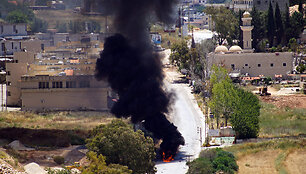 Izraelio smūgio Libane padariniai / ABBAS FAKIH / AFP